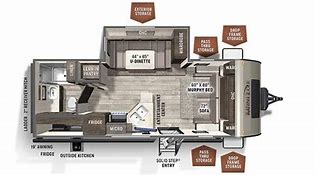 Floor Plan for Rockwood Travel Trailer